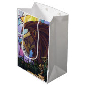 King Lion en Cubs Medium Cadeauzakje (Voorkant Gekanteld)