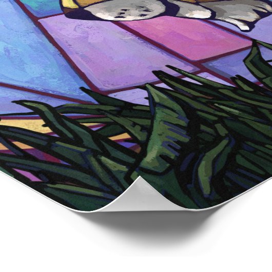 King Lion en Cubs Poster (Hoek)