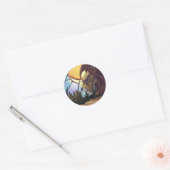 King Lion en Cubs Ronde Sticker (Envelop)