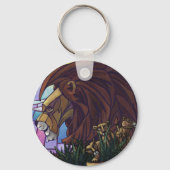 King Lion en Cubs Sleutelhanger (Voorkant)