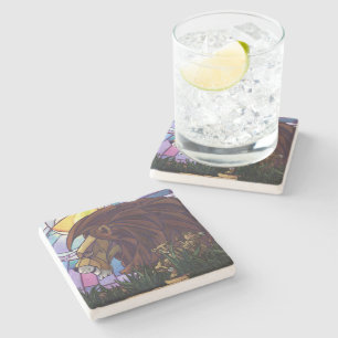 King Lion en Cubs Stenen Onderzetter