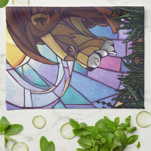 King Lion en Cubs Theedoek (Gevouwen)