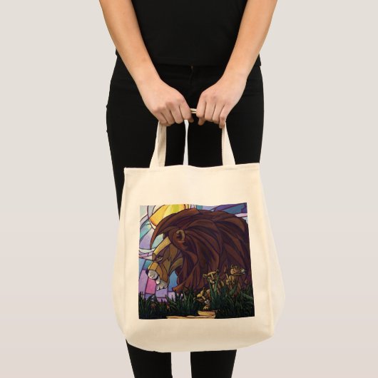 King Lion en Cubs Tote Bag (Voorkant (product))