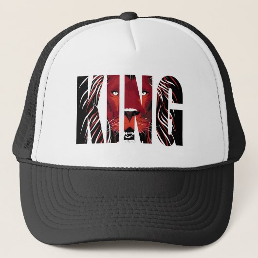 King Lion Face Trucker Pet (Voorkant)