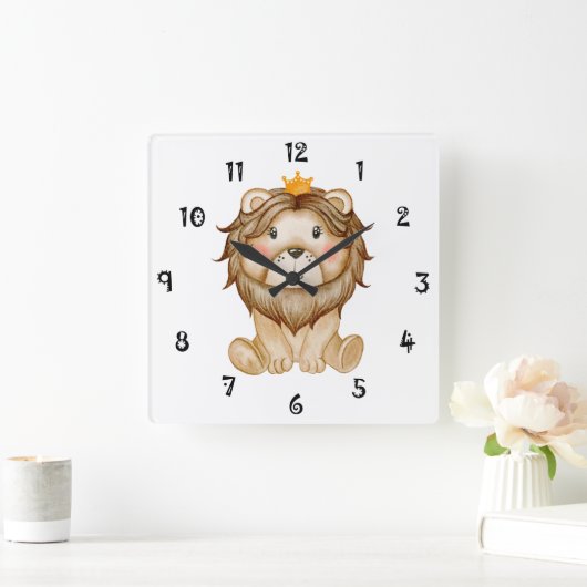 King Lion Face Wall klok (Huis)