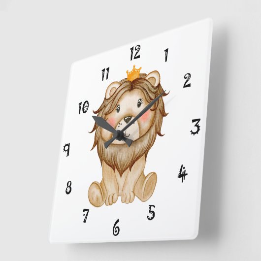 King Lion Face Wall klok (Hoek)