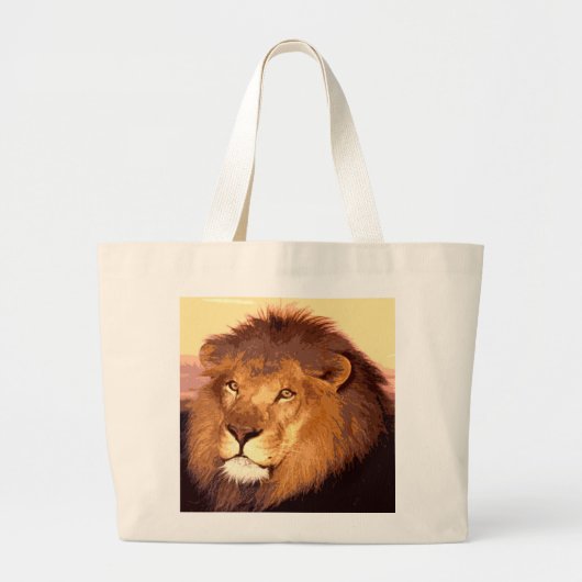 King Lion Grote Tote Bag (Voorkant)