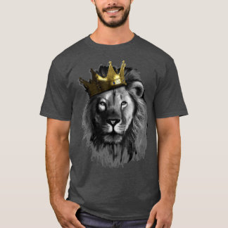 King Lion met Crown Street Art T-shirt