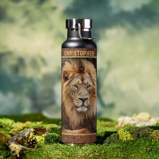 King Lion Naam toevoegen Waterfles (Buiten)