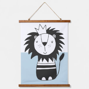 King Lion Nordic Colorblock Hangend Wandkleed
