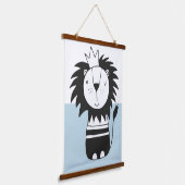 King Lion Nordic Colorblock Hangend Wandkleed (Gebogen)