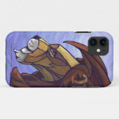 King Lion op Paars Case-Mate iPhone Case (Achterkant (horizontaal))
