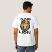 King Lion T-Shirt: Bold Style voor de dapperen T-shirt (Achterkant volledig)