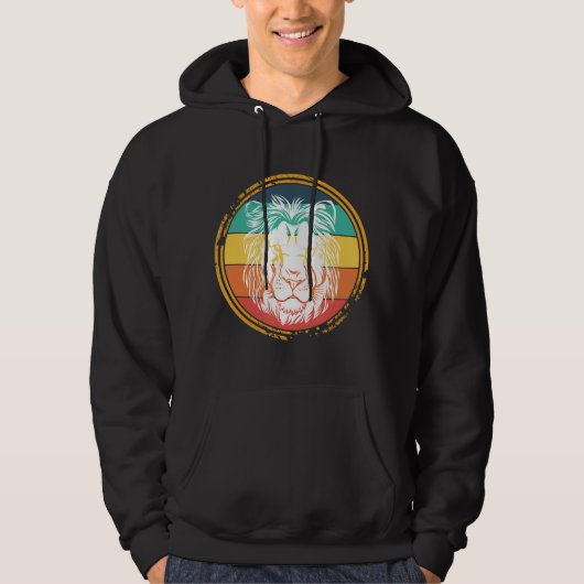 King Lions Head in the Sahara Kinderen Mannen Vrou Hoodie (Voorkant)