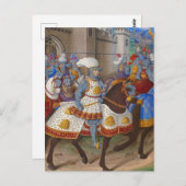 King Louis XII Le Voyage de Gênes Illustration Briefkaart (Voorkant / Achterkant)