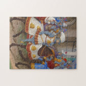 King Louis XII Le Voyage de Gênes Illustration Legpuzzel (Horizontaal)