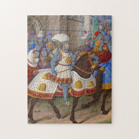 King Louis XII Le Voyage de Gênes Illustration Legpuzzel (Verticaal)