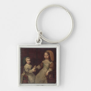 King Louis XIV (1638-1715) als kind met Philipp Sleutelhanger