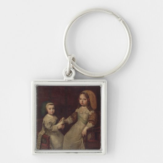 King Louis XIV (1638-1715) als kind met Philipp Sleutelhanger (Voorkant)