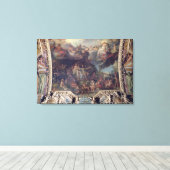 King Louis XIV Governing Alone Canvas Afdruk (Insitu (Houten vloer))