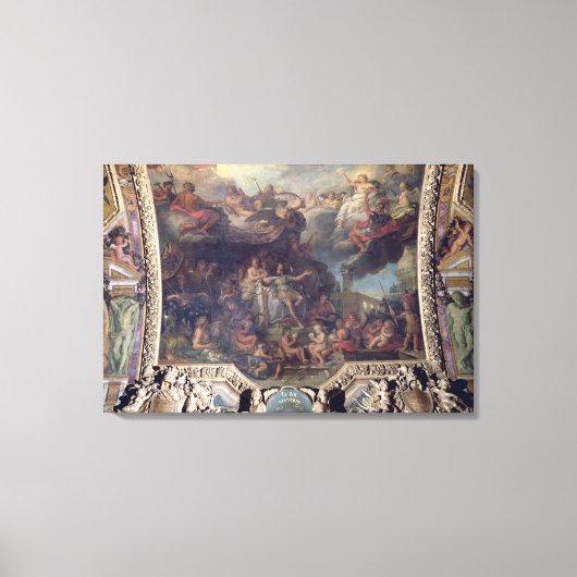 King Louis XIV Governing Alone Canvas Afdruk (Voorkant)