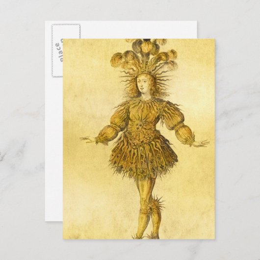 King Louis XIV of France Briefkaart (Voorkant / Achterkant)