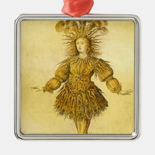King Louis XIV of France Metalen Ornament (Voorkant)