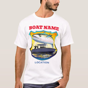 King Mackerel die op Sunset T-Shirt vist