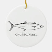King Mackerel Logo Keramisch Ornament (Voorkant)