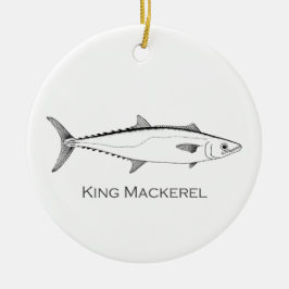 King Mackerel Logo Keramisch Ornament