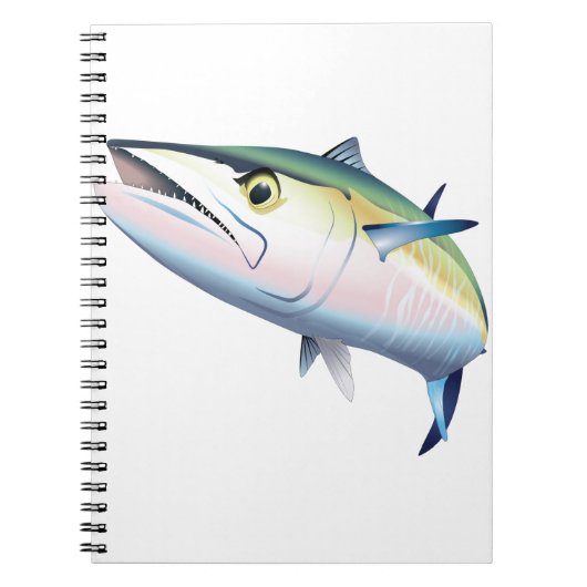 King Mackerel Swimming Notitieboek (Voorkant)
