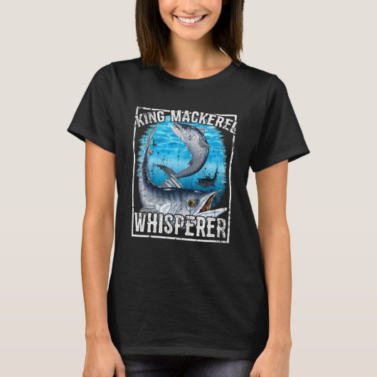King Mackerel Whisperer Deep Zee Gevist T-shirt (Voorkant)