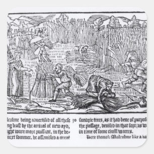 King Malcolm of Scotland Vierkante Sticker