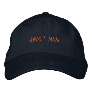 KING MAN Gedrukte Tekst Basis Verstelbare Cap - Ho Geborduurde Pet