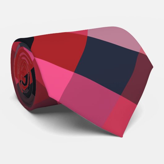 King Me Plaid Necktie Stropdas (Opgerold)