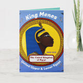 King Menes Bedankkaart (Voorkant)