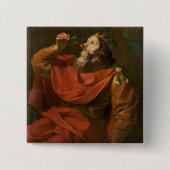 King Midas Vierkante Button 5,1 Cm (Voorkant)