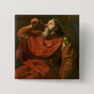 King Midas Vierkante Button 5,1 Cm