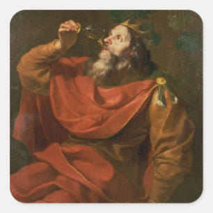 King Midas Vierkante Sticker