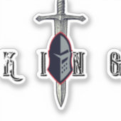 King Mindset Warrior Chef Sticker – Lead Fight (Voorkant)