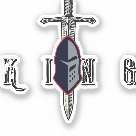 King Mindset Warrior Chef Sticker – Lead Fight (Voorkant)