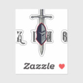 King Mindset Warrior Chef Sticker – Leid Strijd (Vel)