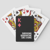 King Minimal Bold Surviving Quarantine Games Pokerkaarten (Achterkant)