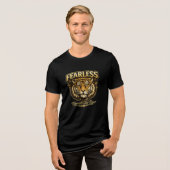 King Mode Gouden Leeuw Heren T-Shirt (Voorkant volledig)