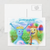 King Monty en Prince Marvin Briefkaart (Voorkant / Achterkant)