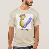 King Monty op Schaats Board T-shirt (Voorkant)