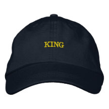 KING Naam Maak je eigen Tekst-Hoed Knap