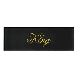 King Name Tag