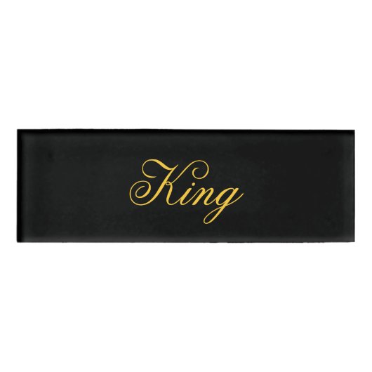 King Name Tag (Voorkant)