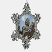 King Neptune 2 Tin Sneeuwvlok Ornament (Links)